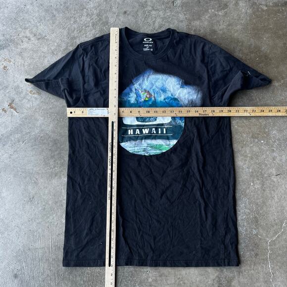 OAKLEY SOFTWARE HAWAII SURFING SHIRT MENS LARGE BLACK MODERN - Picture 5 of 5